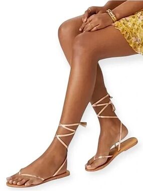 Pilcro Tie-up Thong Sandals